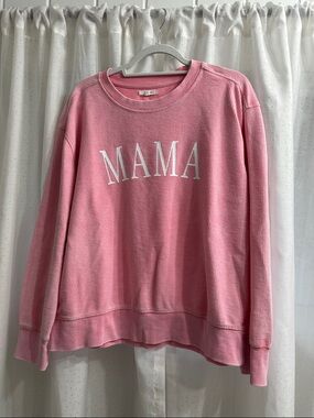 Maurices Pink MAMA Crewneck Sweatshirt